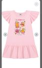 Vestido meia malha penteada rosa tamanho 6