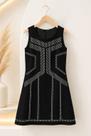 Vestido menina bobbylulu pedraria tech preto