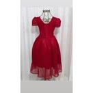 Vestido Menina Elegante Infantil Tuy Vermelho