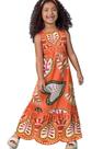 Vestido Menina Estampado Longo Nanai