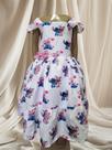 Vestido Menina Infantil Elegante Stitch Branco