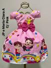 Vestido Menina Infantil Ester Luxo Temático Maria clara & JP Rosa