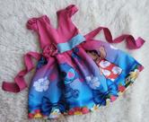 Vestido Menina Infantil Temático Simples Lilo & Stitch RF03
