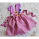 Vestido Menina Infantil Tule Temático Baby Shark Rosa
