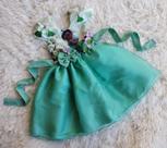 Vestido Menina Infantil Tule Temático Tiana Baby a Princesa e o Sapo