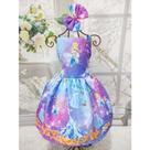 Vestido Menina Temático Alça Regular Cinderela