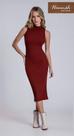 Vestido Mid Canelado