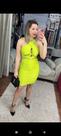 Vestido mid com decote