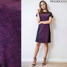 vestido mide em malha na cor preto com roxo , disponível no tamaho G que veste 44