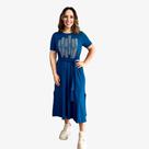 Vestido Midi Ajustável Estampa Yeshua Vestido Midi Ajustável Estampa Yeshua