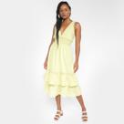 Vestido Midi All Is Love Cazani Babado