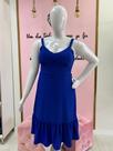 Vestido mídi azul tamanho G1