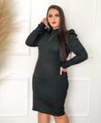 Vestido midi canelado G3