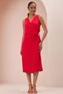 Vestido midi chá lunender c5077