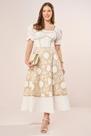 Vestido Midi com Bardados Artesanal Fascinius