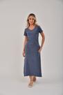 Vestido Midi com Fenda Estonado Jeans - Estilo e Conforto para Revenda