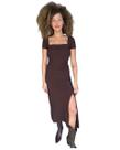 Vestido midi com fenda hering feminino ref: her0bf4h