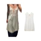 Vestido Midi De Renda Com Decote Em V E Costas Descobertas KONDALA Sexy Para Praia, Férias, Festa, Vestido Midi De Renda Com Decote Em V E Costas Descobertas KONDALA Sexy Para Praia, Férias, Festa,