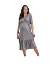 Vestido Midi Decote V Gestante EMMA FIOREZZI
