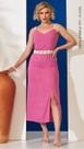 Vestido Midi Detalhe Macramê Cora Canela - Pink