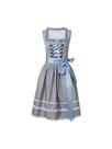 Vestido Midi Dirndl Rosa E Azul Para Mulheres Com Avental Para Oktoberfest, Vestido Alemão