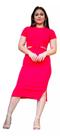 Vestido Midi Elegante Blogueira Casual Feminino Vestido Midi Elegante Blogueira Casual Feminino