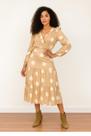 Vestido midi em viscose poa Damore
