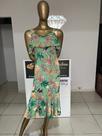 Vestido Mídi Estampa Exclusiva Viscose com Elastano Veste 38/40