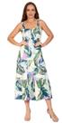 Vestido Midi Estampado Duas Marias com Alças Vestido Midi Estampado Duas Marias com Alças
