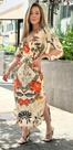 Vestido midi estampado