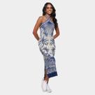 Vestido Midi Farm Afeto Tropical
