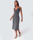 Vestido Midi Feminino Brilho Lurex Marisa Preto-77004