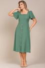 Vestido Midi Feminino Capim Rosa Elegante e Confortável