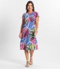 Vestido Midi Feminino Estampado Helanca Select Azul