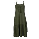 Vestido Midi Feminino Feliny Amarração Verde Vestido Midi Feminino Feliny Amarração Verde