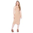Vestido Midi Feminino Feliny Canelado Caramelo Vestido Midi Feminino Feliny Canelado Caramelo