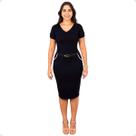 Vestido Midi Feminino Moda Casual Soltinho Tendencia Verão Vestido Midi Feminino Moda Casual Soltinho Tendencia Verão