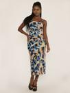Vestido Midi Franzido Aurabela