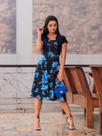 Vestido Midi Godê Rodado Social Evangélico Roupas Plus Size Barato