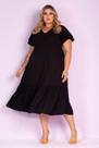 Vestido Midi Harumi Black Plus Size Vestido Midi Harumi Black Plus Size