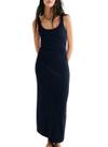 Vestido Midi Hering 0BEH Feminino Canelado Algodão T. P/XG