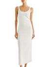 Vestido Midi Hering 0BEH Feminino Canelado Algodão T. P/XG