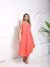 Vestido Midi Indiano Trapézio Estampa Lisa