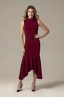 Vestido Midi Lado Avesso Bordo