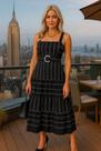 Vestido midi linho - viscose mayara