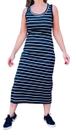 Vestido Midi listrado