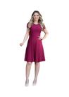 Vestido midi marssala suplex moda evangelica tamanho GG