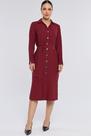 Vestido Midi PKS Chemise Bordo