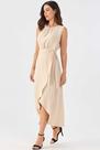Vestido Midi PKS Pareô Bege