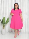 Vestido Midi Plus Size 46 ao 54 Com Manguinha Viscolycra Altamente leve e confortável